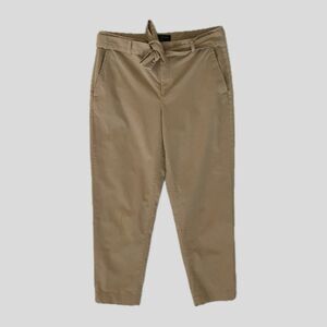 Banana Republic Tan Brown Tapered Cropped Cotton Chinos Pant Womens Size 4